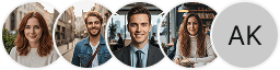 Multiple investor profile avatars on Beacon Sparthen trading review block